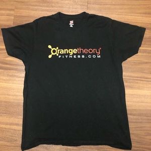 Orange Theory Fitness black logo graphic t shirt
